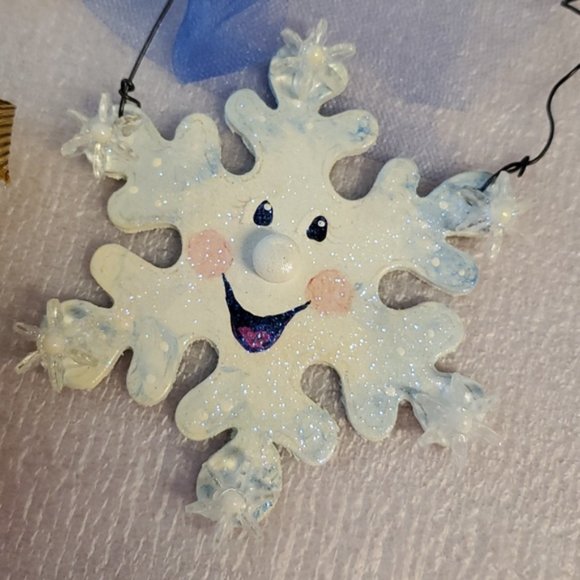 •Lot of 10 handcrafted Christmas Holiday ornaments•Snowman•Victorian•Santa• - Picture 12 of 16